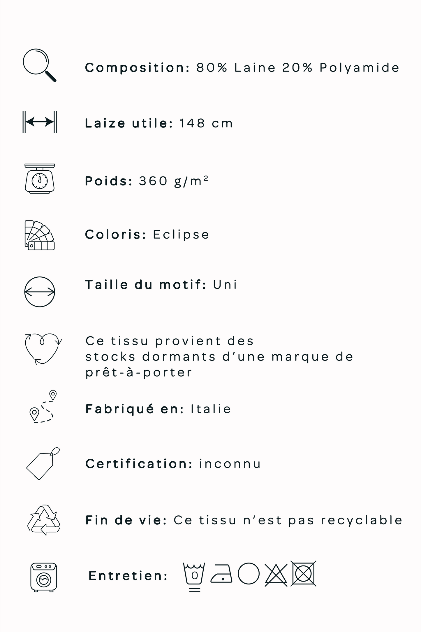 Drap de laine - Eclipse