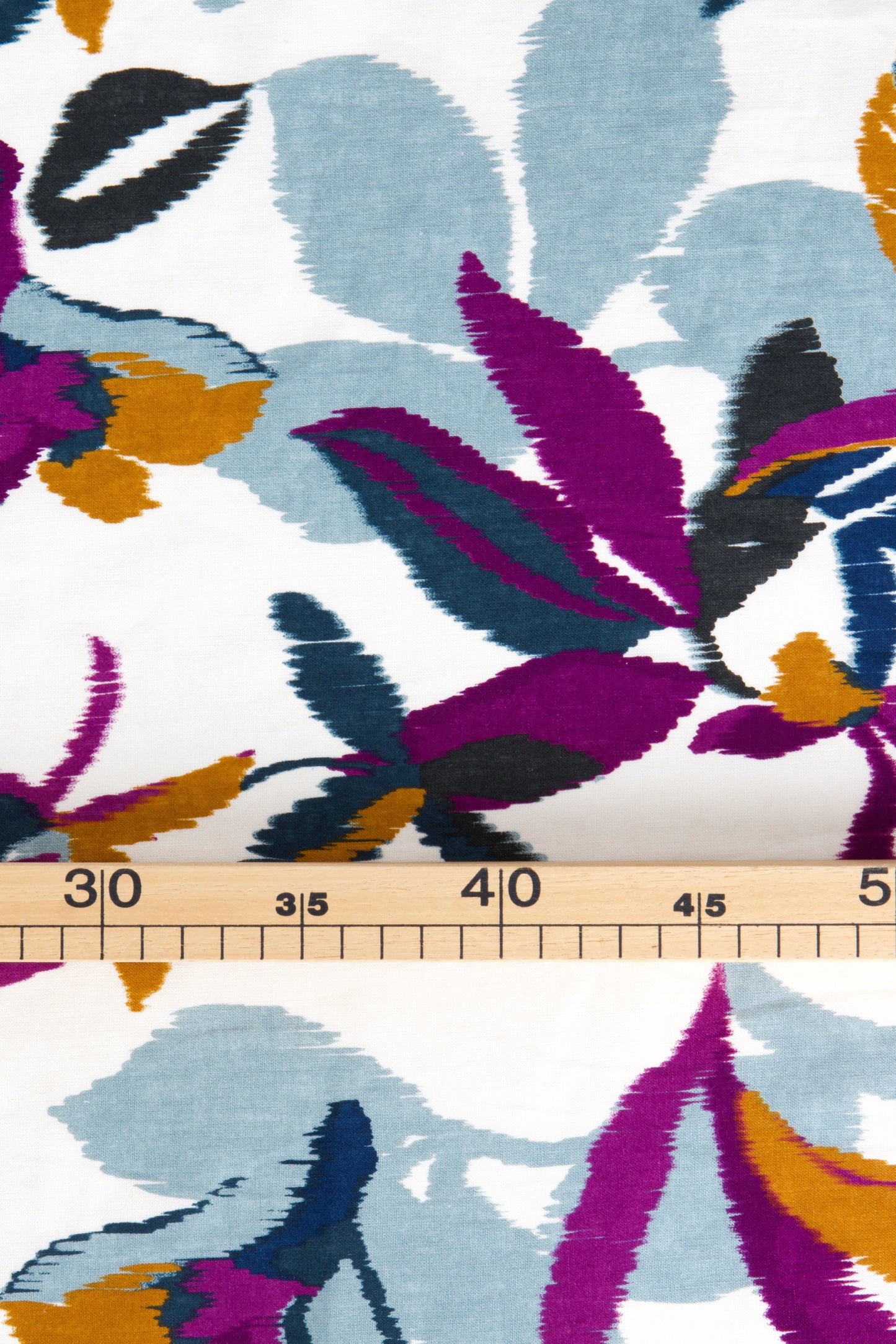 Toile de lin/viscose - Grand motif floral