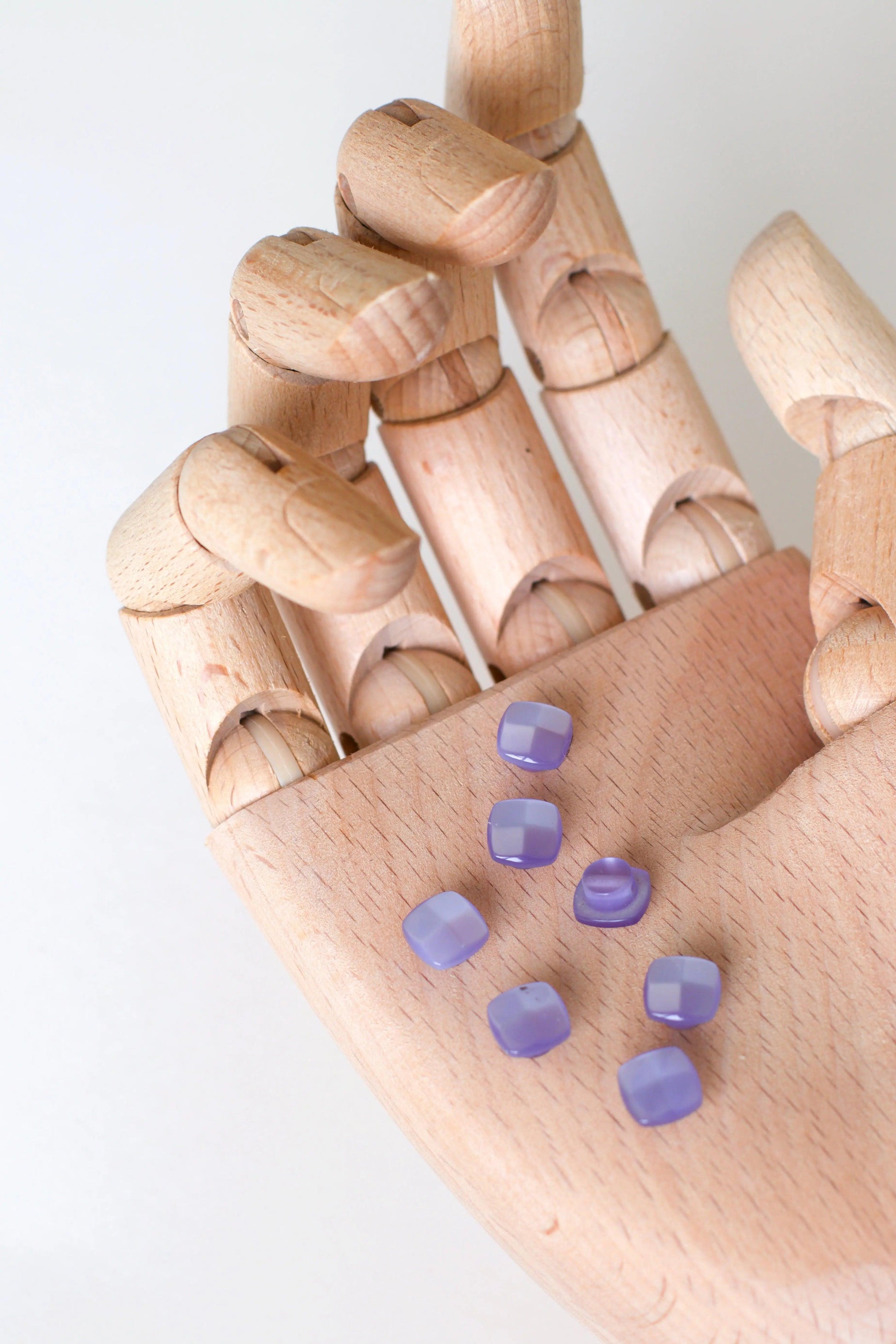 Boutons vintages 8 mm - Glycine Ma boutique