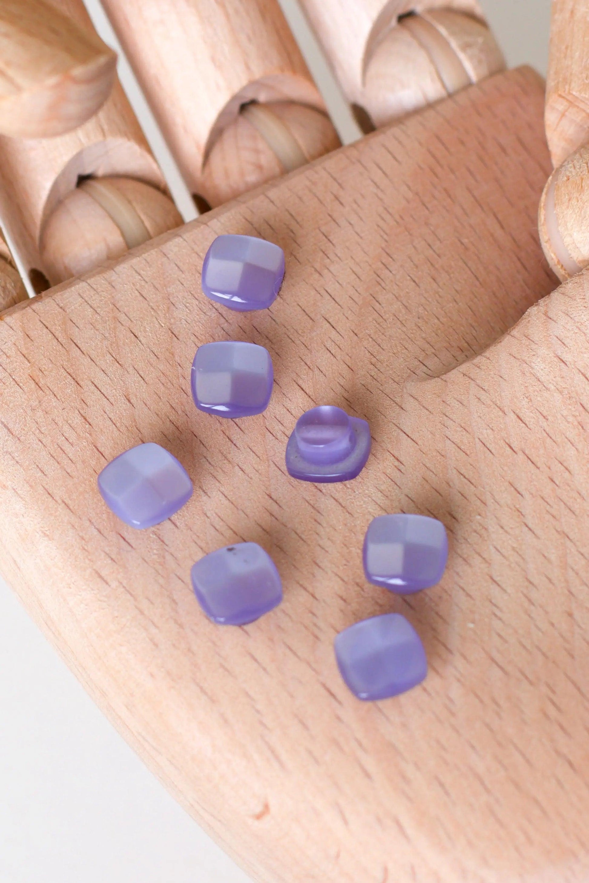 Boutons vintages 8 mm - Glycine Ma boutique
